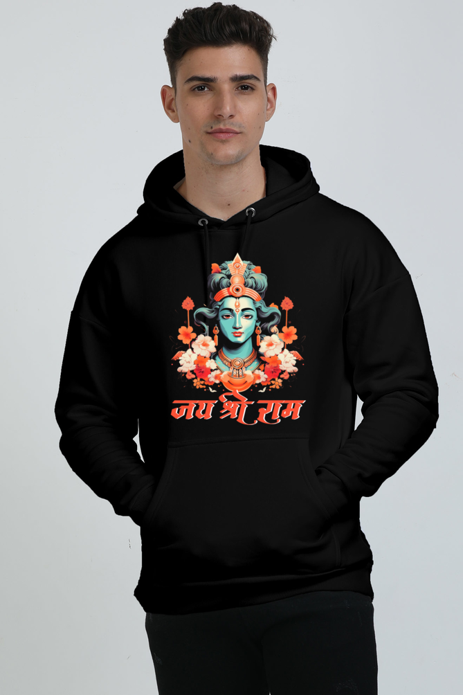 Ram Ji Vanvasi Oversized Hooded Sweatshirt T-Shirts  for Men Vastrdhamm