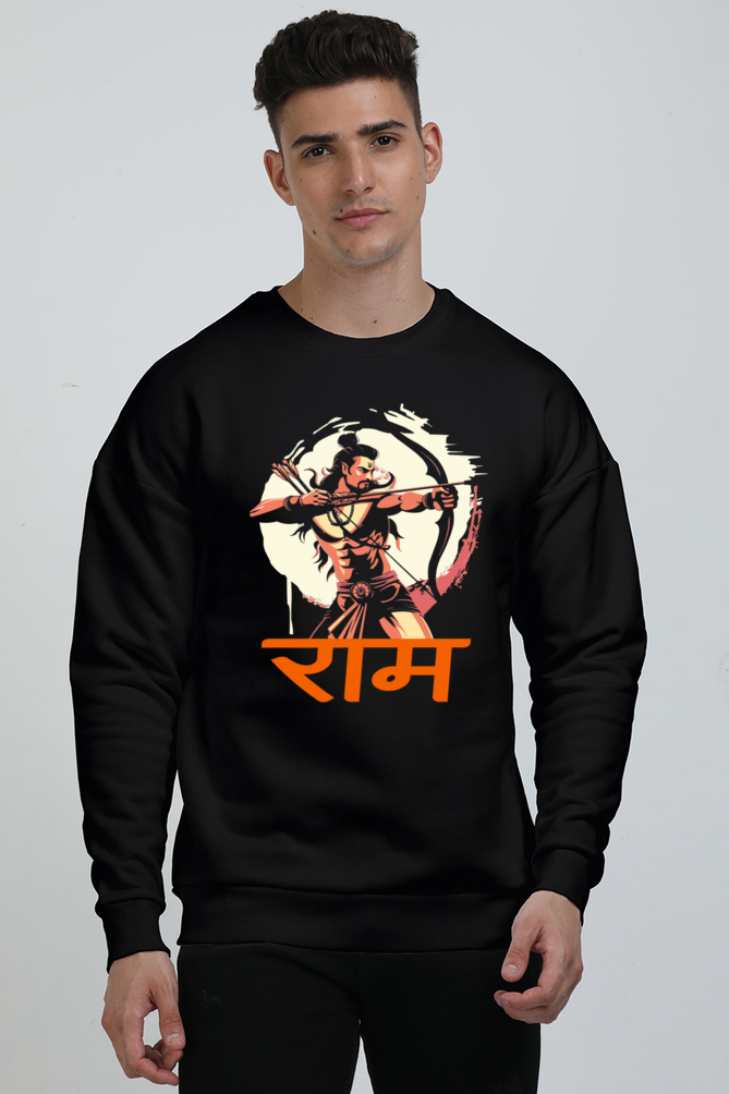 Ram Ji Divine Grace Oversized Sweatshirt T-Shirts  for Men Vastrdhamm