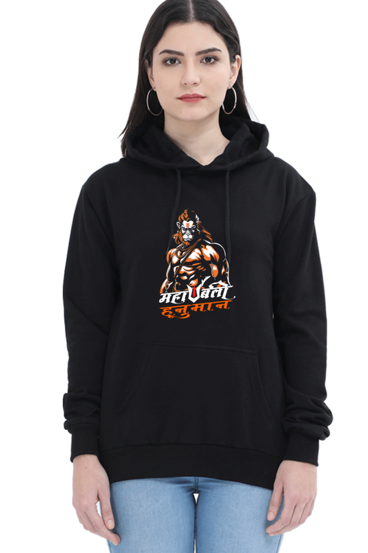 Hanuman Mighty HeroHoodie Sweatshirt T-Shirts for Women Vastrdhamm