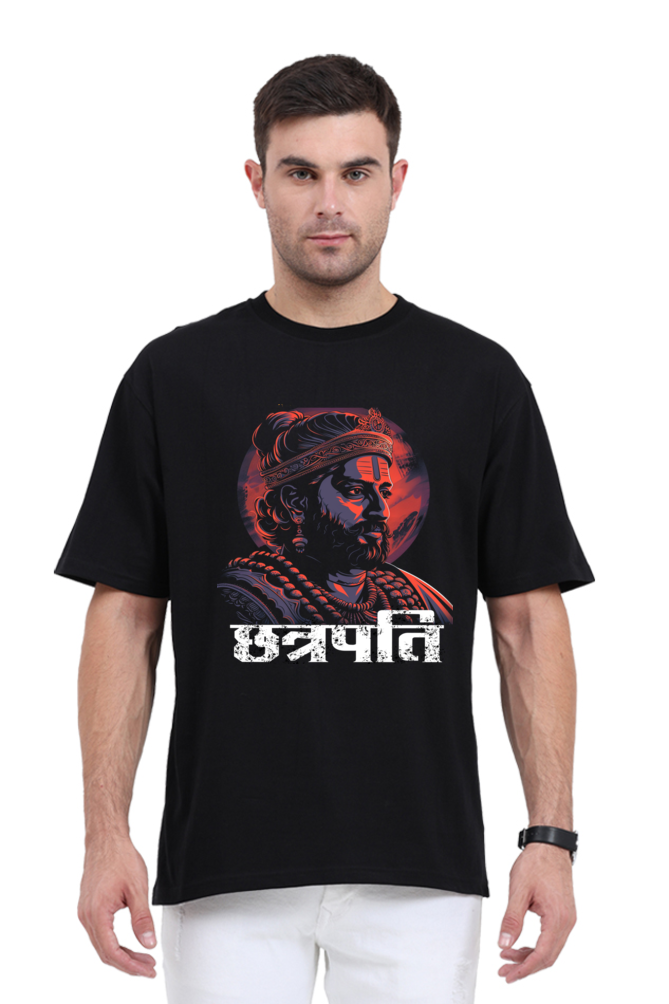 Shivaji Maharaj Warrior Spirit Oversized Classic T-Shirts for Men Vastrdhamm