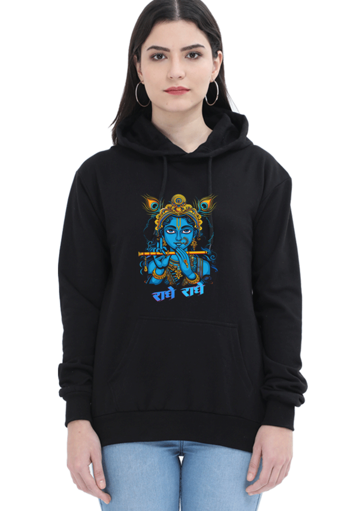 Shree Krishan Flute Melody Hoodie Sweatshirt T-Shirts for Women Vastrdhamm