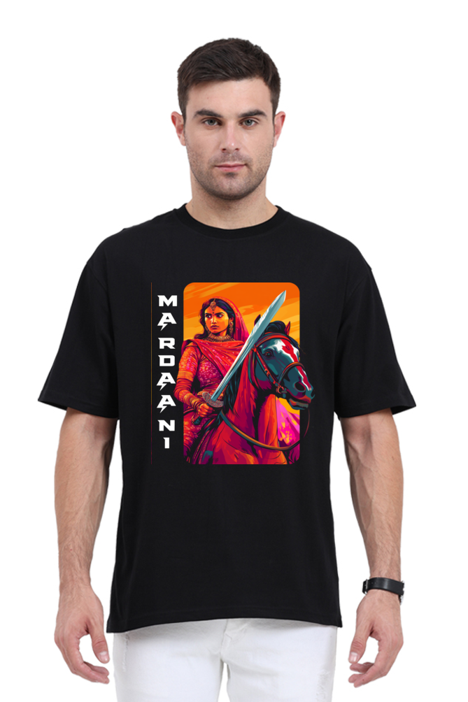 Lakshmi Bai Warrior Spirit Oversized Classic T-Shirts for Men Vastrdhamm