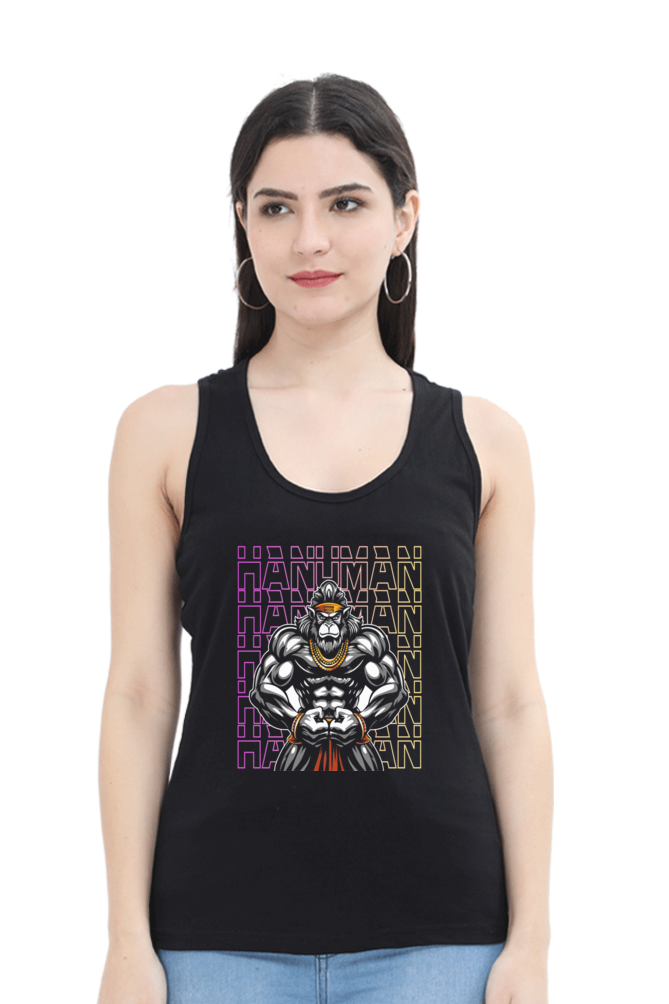 Hanuman Unbreakable SpiritTank Top T-Shirts for Women Vastrdhamm