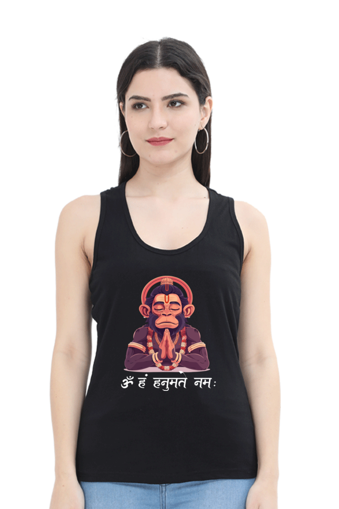 Hanuman Divine ProtectorTank Top T-Shirts for Women Vastrdhamm