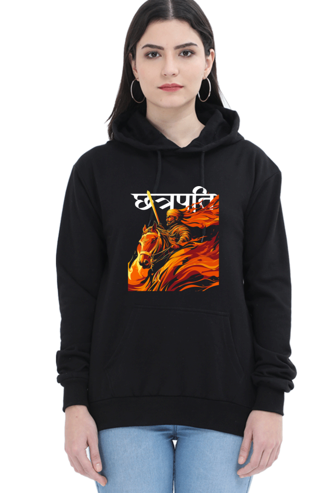 Shivaji Maharaj Valor Hoodie Sweatshirt T-Shirts for Women Vastrdhamm