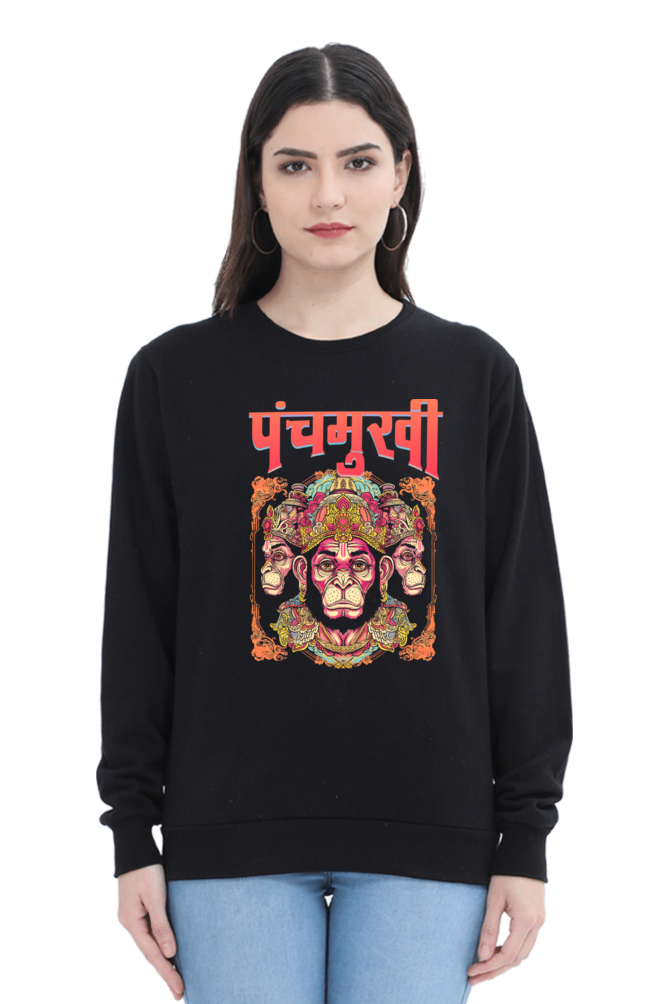 Hanuman Infinite CourageSweatshirt T-Shirts for Women Vastrdhamm