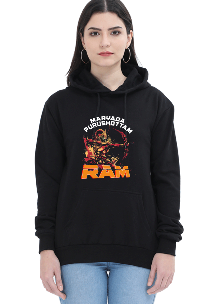 Ram Ji Divine Protector Hoodie Sweatshirt T-Shirts for Women Vastrdhamm