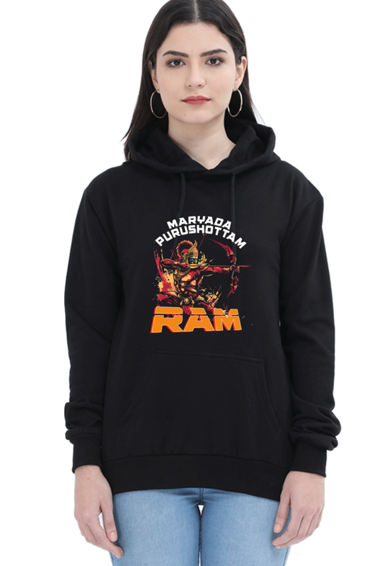 Ram Ji Divine Protector Hoodie Sweatshirt T-Shirts for Women Vastrdhamm