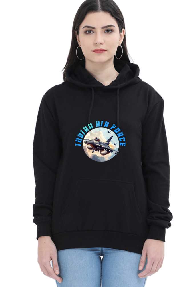 Sky Warriors: Indian Air Force Hoodie Sweatshirt T-Shirts for Women Vastrdhamm