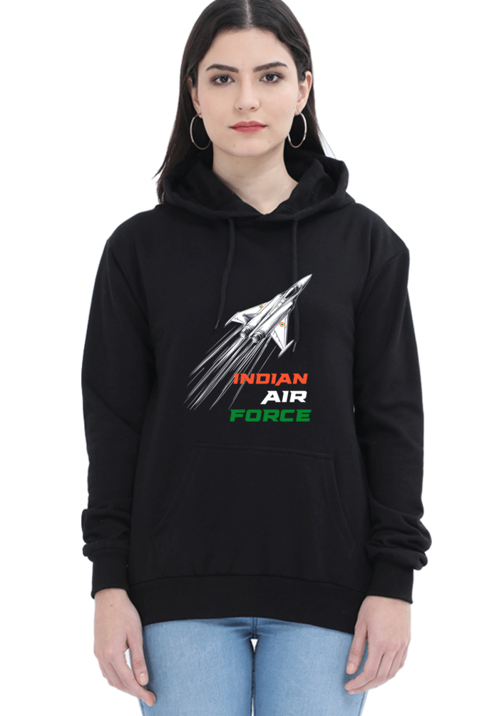 Blue Sky Defenders Indian Air Force. Hoodie Sweatshirt T-Shirts for Women Vastrdhamm