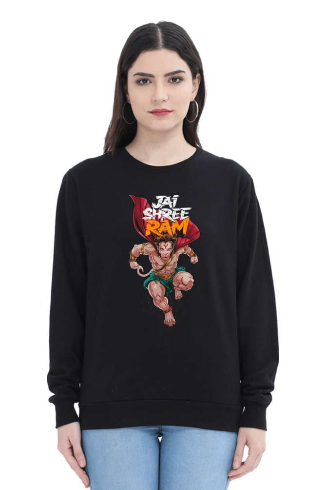 Hanuman Divine FaithSweatshirt T-Shirts for Women Vastrdhamm