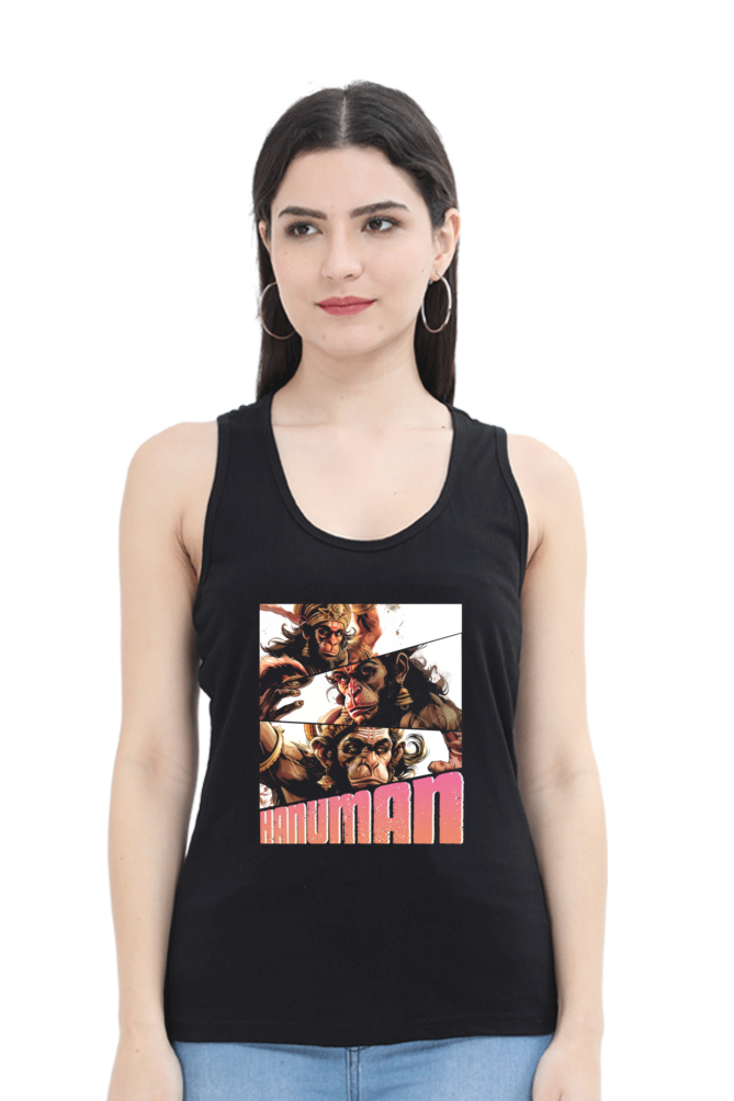 Hanuman Immortal ValorTank Top T-Shirts for Women Vastrdhamm