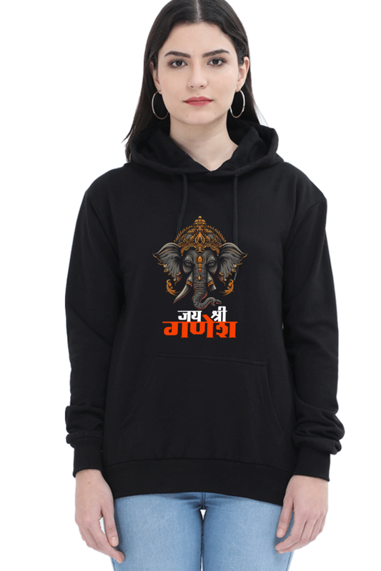 Jai Ganesha BlessingsHoodie Sweatshirt T-Shirts for Women Vastrdhamm