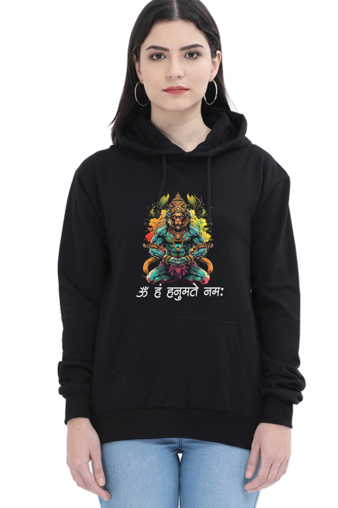 Hanuman Devotional PowerHoodie Sweatshirt T-Shirts for Women Vastrdhamm