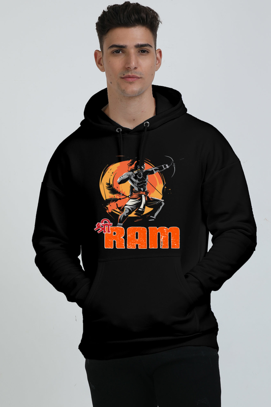 Ram Ji Ayodhya Pride Oversized Hooded Sweatshirt T-Shirts  for Men Vastrdhamm