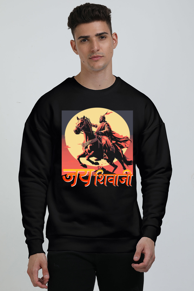 Shivaji Maharaj Valor Oversized Sweatshirt T-Shirts for Men Vastrdhamm