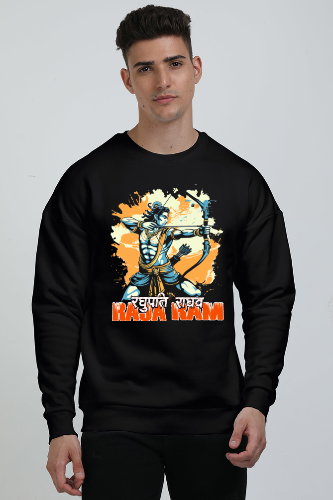 Ram Ji Warrior Spirit Oversized Sweatshirt T-Shirts  for Men Vastrdhamm