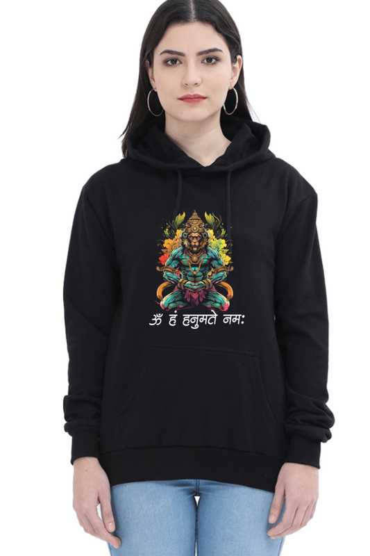 Hanuman Devotional PowerHoodie Sweatshirt T-Shirts for Women Vastrdhamm