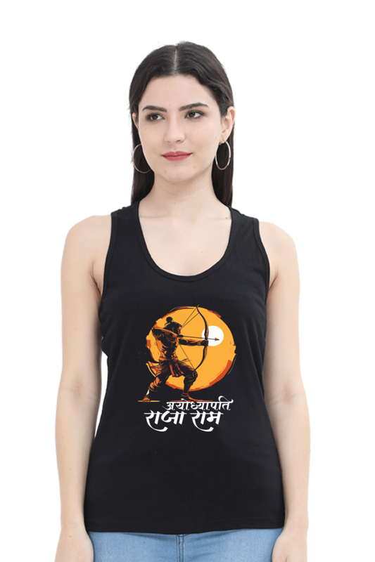 Ram Ji Bhakti Tank Top T-Shirts for Women Vastrdhamm