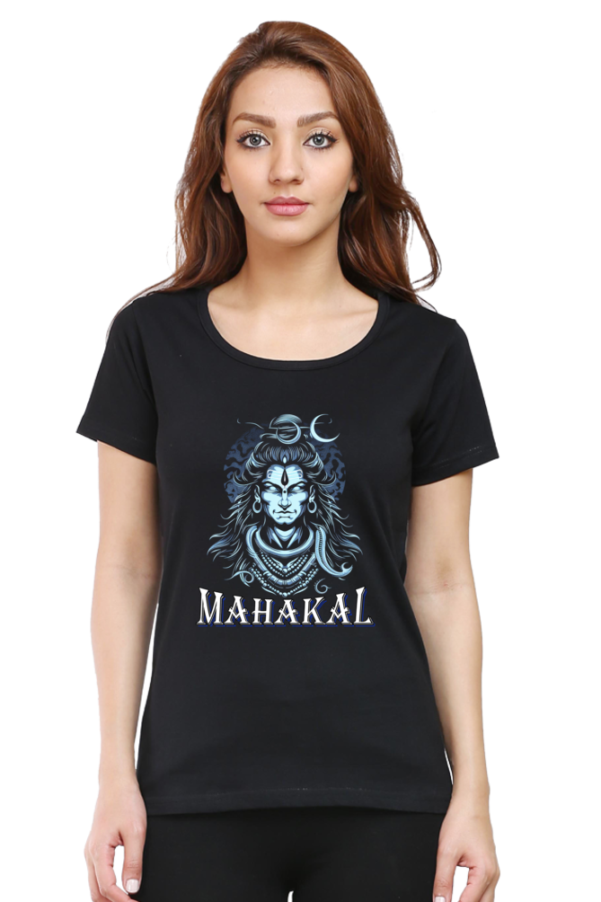 Shiv Ji Eternal Round Neck Half Sleeve Classic T-Shirts for Women Vastrdhamm