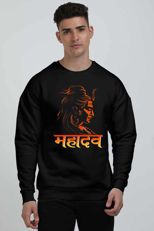 Shiv Ji Nataraja Oversized Sweatshirt T-Shirts  for Men Vastrdhamm