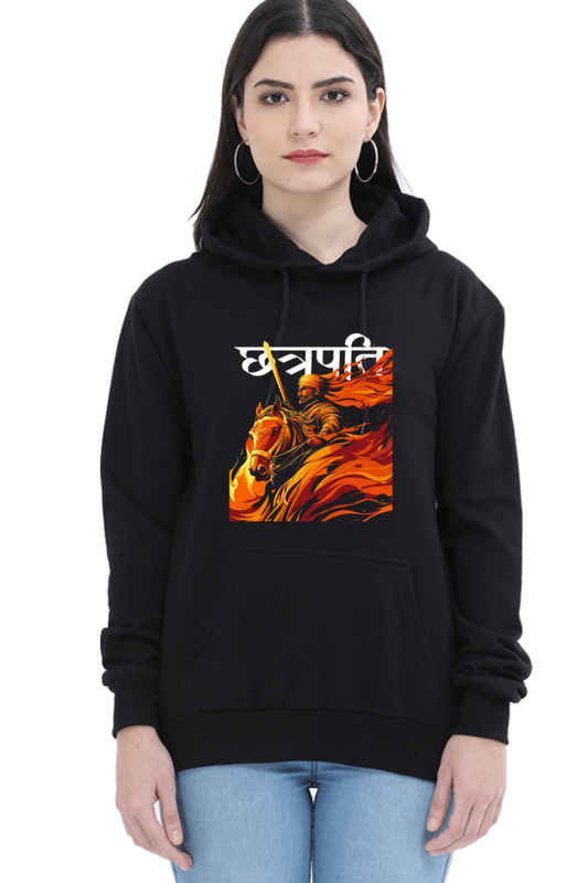 Shivaji Maharaj Valor Hoodie Sweatshirt T-Shirts for Women Vastrdhamm