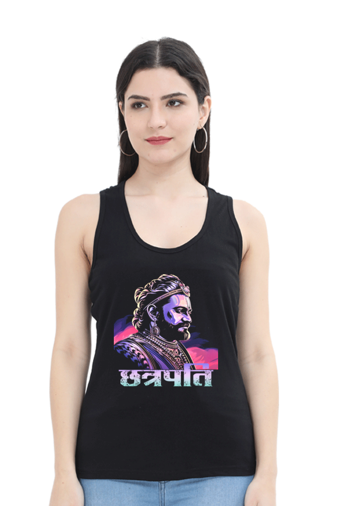 Shivaji Maharaj Courage Tank Top T-Shirts for Women Vastrdhamm