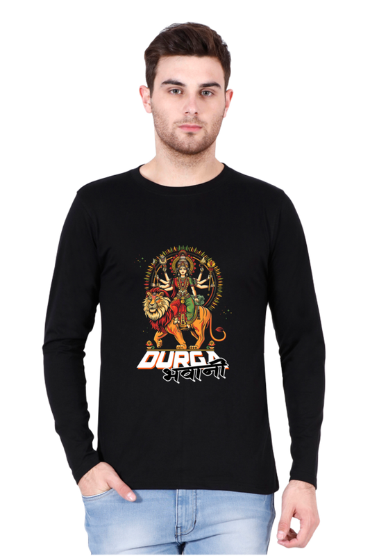 Victorious Ma Durga Ji Round Neck Full Sleeve Vastrdhamm