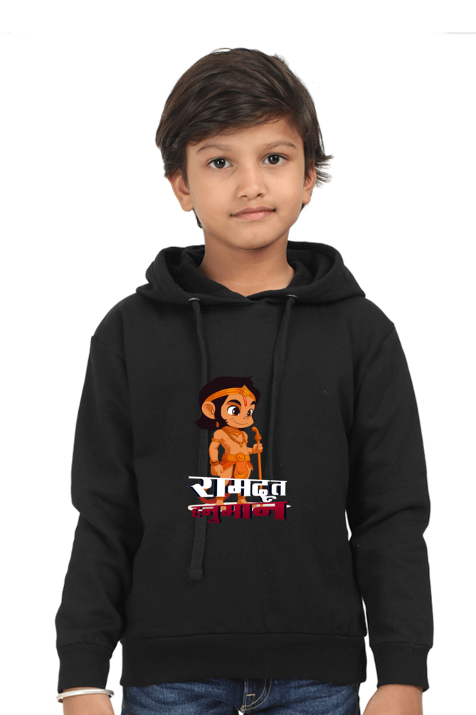 Hanuman Devotion Hoodie Sweatshirt  T-Shirts for Boy Vastrdhamm