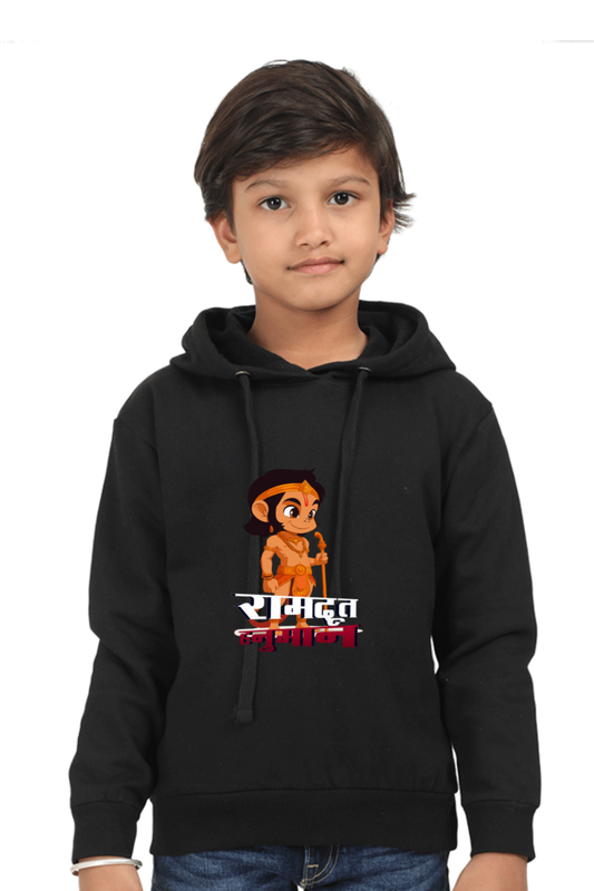 Hanuman Devotion Hoodie Sweatshirt  T-Shirts for Boy Vastrdhamm