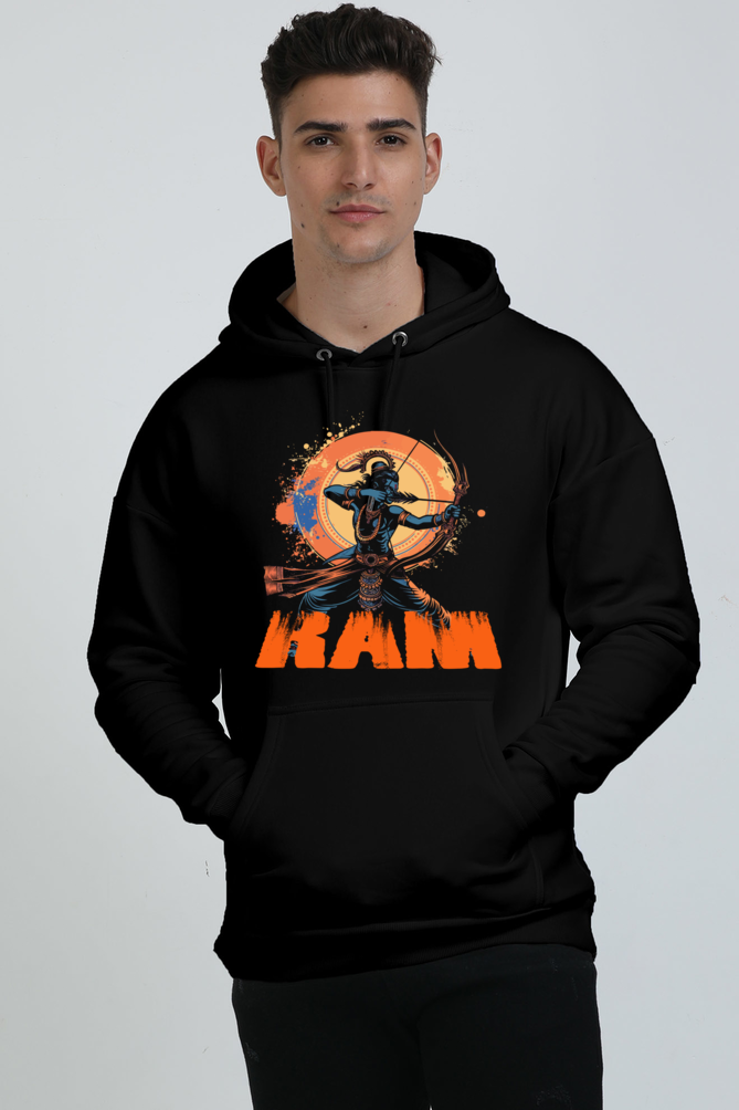 Ram Ji Maryada Purushottam Oversized Hooded Sweatshirt T-Shirts  for Men Vastrdhamm