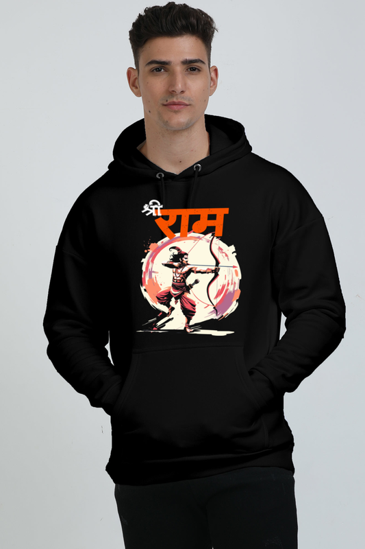 Ram Ji Eternal Dharma Oversized Hooded Sweatshirt T-Shirts  for Men Vastrdhamm