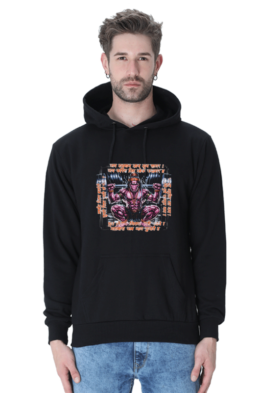 Hanuman Devotion Hoodie Sweatshirt T-Shirts for Men Vastrdhamm