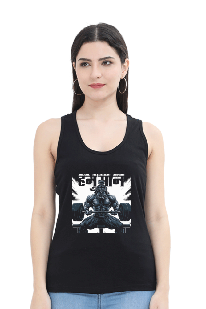 Hanuman Divine WillpowerTank Top T-Shirts for Women Vastrdhamm