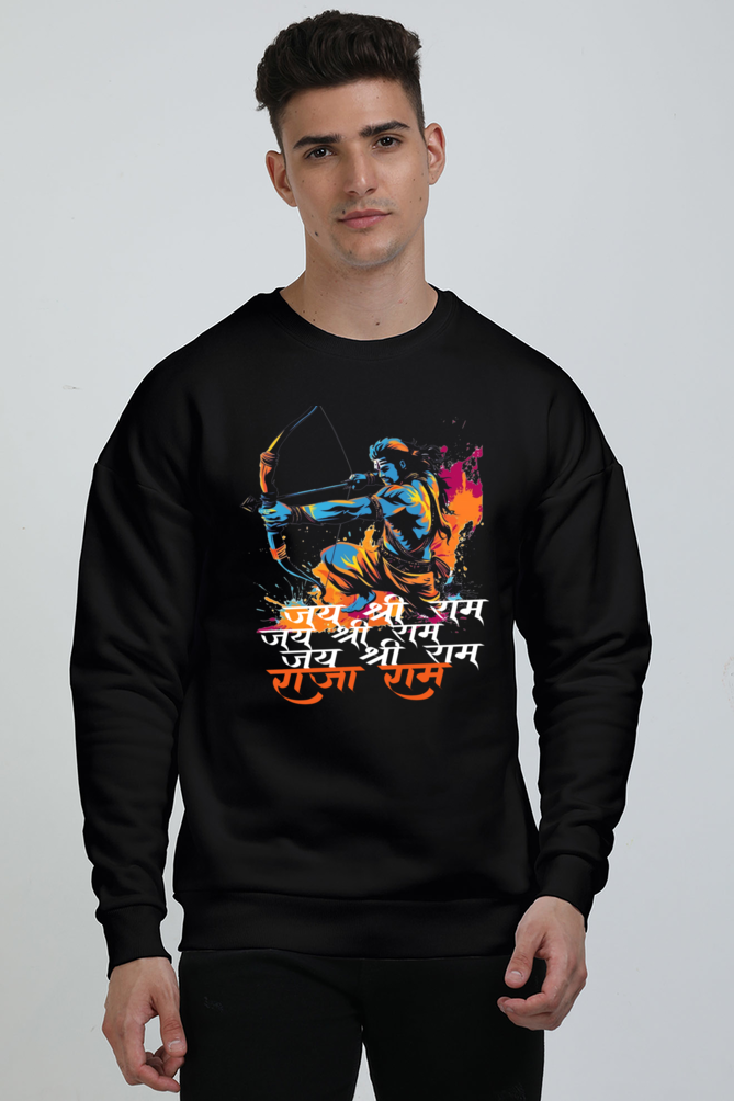 Ram Ji Sita Ram Oversized Sweatshirt T-Shirts  for Men Vastrdhamm