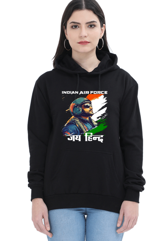 Blue Sky Defenders Indian Air Force. Hoodie Sweatshirt T-Shirts for Women Vastrdhamm