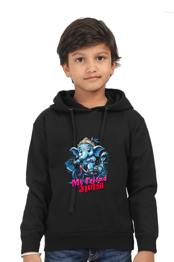 Jai Ganesha Blessings Hoodie Sweatshirt  T-Shirts for Boy Vastrdhamm