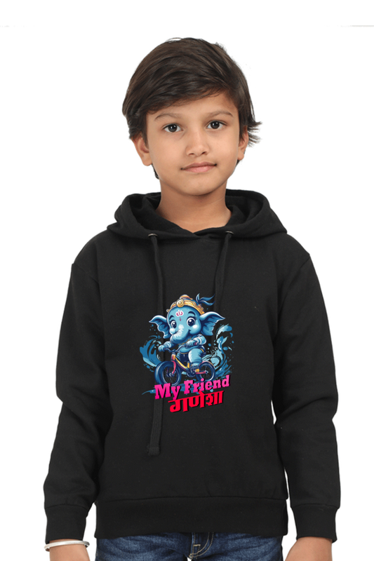 Jai Ganesha Blessings Hoodie Sweatshirt  T-Shirts for Boy Vastrdhamm