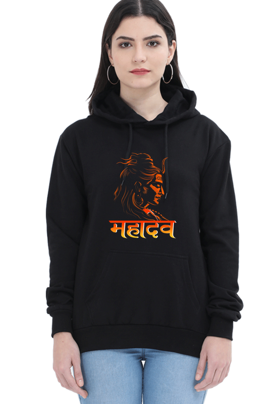 Shiv Ji Mahadev Hoodie Sweatshirt T-Shirts for Women Vastrdhamm