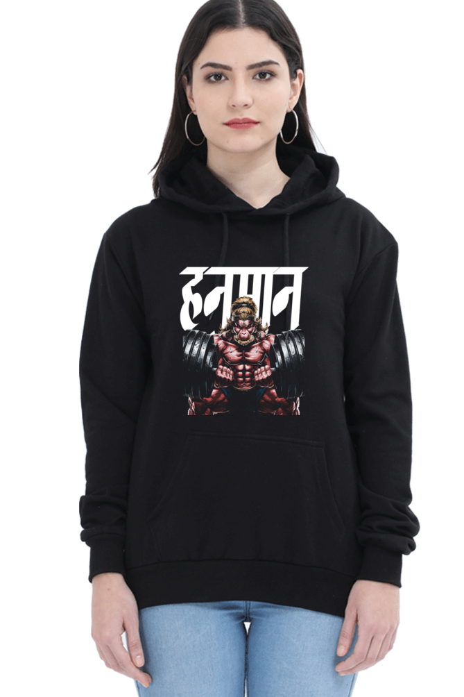 Hanuman Divine WillpowerHoodie Sweatshirt T-Shirts for Women Vastrdhamm