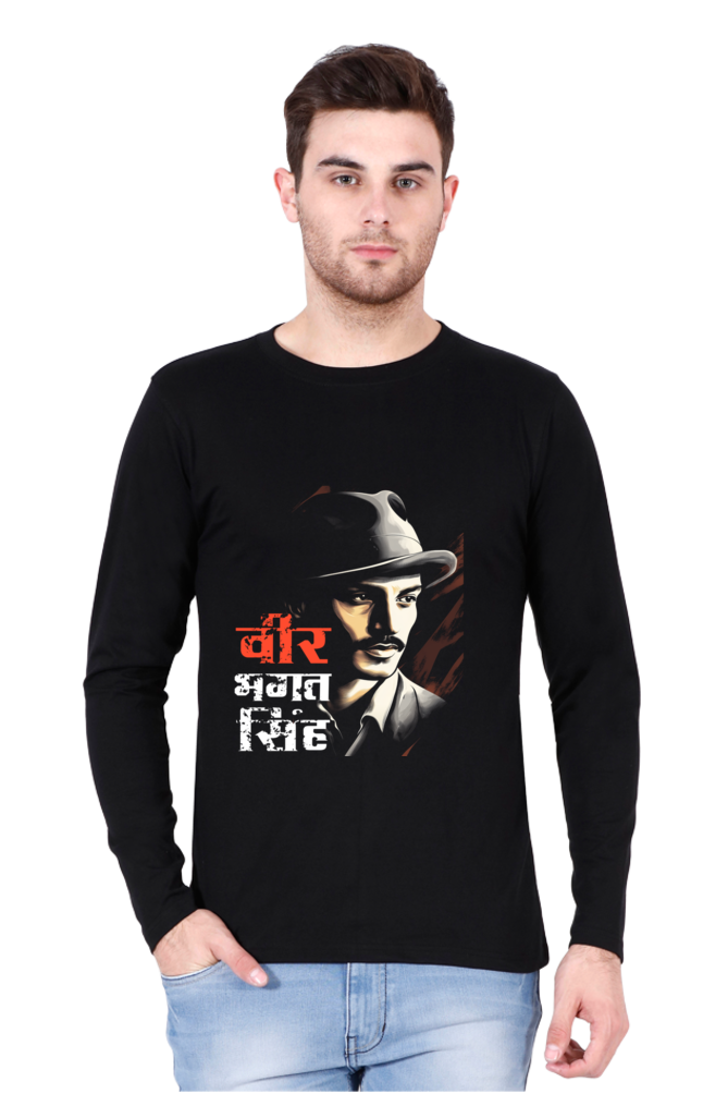 Fearless Bhagat singh Round Neck Full Sleeve Vastrdhamm