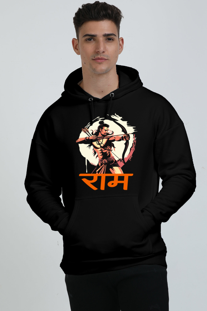 Ram Ji Divine Grace Oversized Hooded Sweatshirt T-Shirts  for Men Vastrdhamm