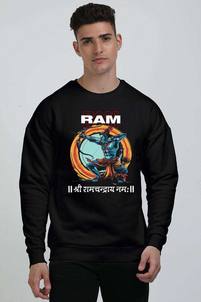 Ram Ji Victory Oversized Sweatshirt T-Shirts  for Men Vastrdhamm