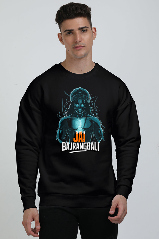 Hanuman Immortal Strength Oversized Sweatshirt T-Shirts for Men Vastrdhamm