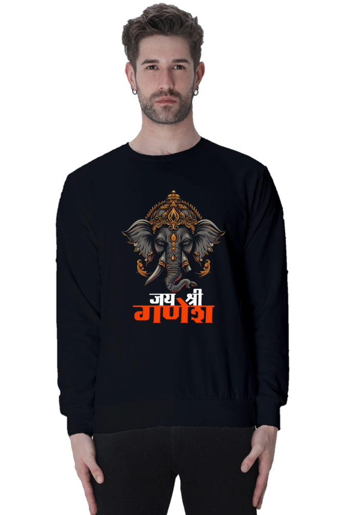 Ganesha Devotion Sweatshirt T-Shirts for Men Vastrdhamm