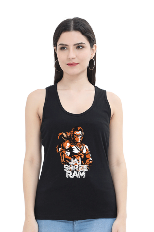 Hanuman Mountain LifterTank Top T-Shirts for Women Vastrdhamm