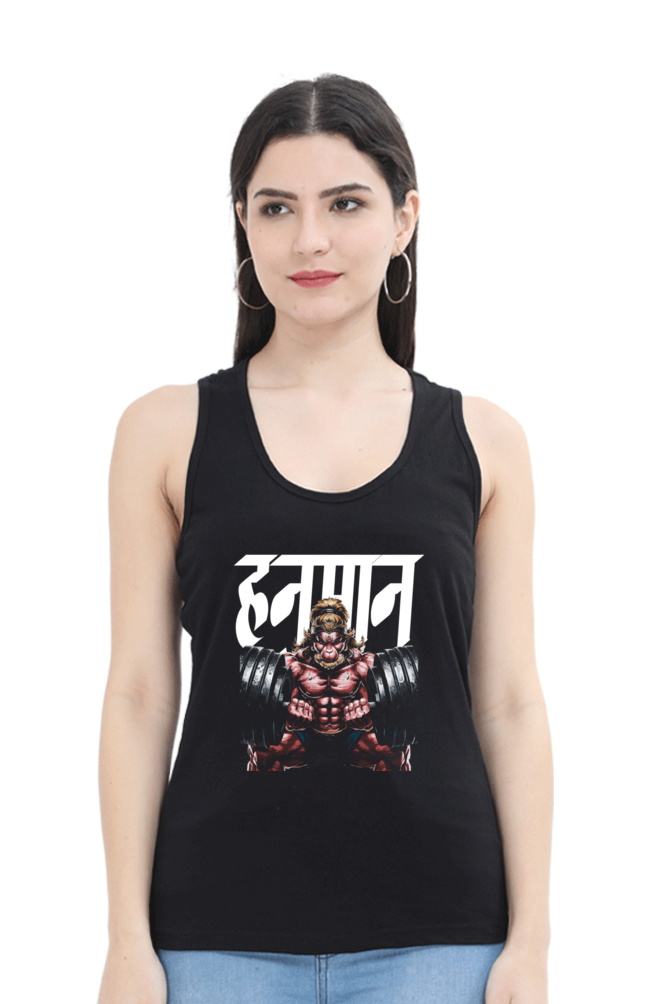 Hanuman Heroic ValorTank Top T-Shirts for Women Vastrdhamm