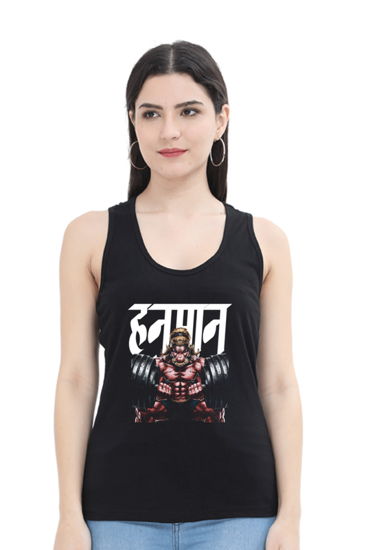 Hanuman Heroic ValorTank Top T-Shirts for Women Vastrdhamm