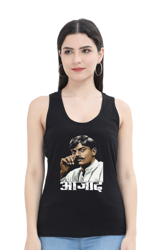 Chandra Shekhar Azad CourageTank Top T-Shirts for Women Vastrdhamm