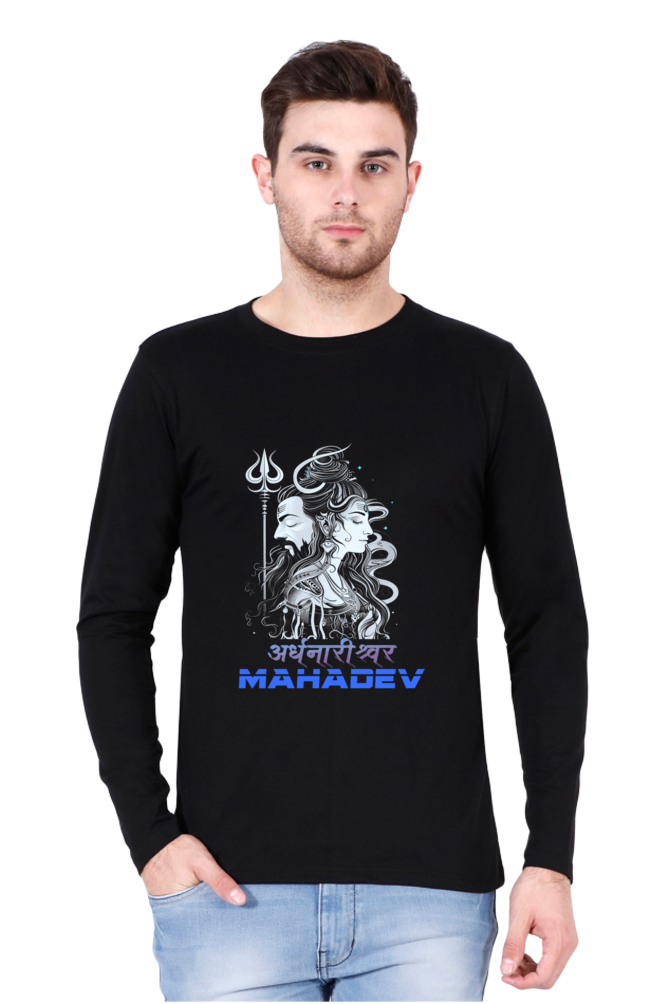 Shiv Ji Blessings Round Neck Full Sleeve T-Shirts for Men Vastrdhamm